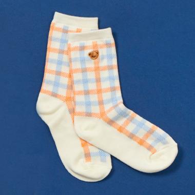 チェックソックス (くま)