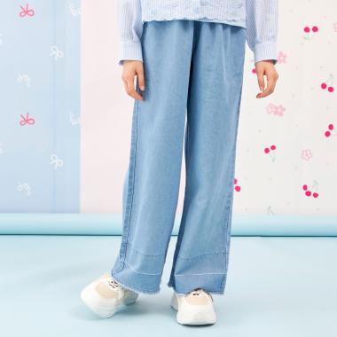 【Trois Lapins】 テンセルデニム パンツ