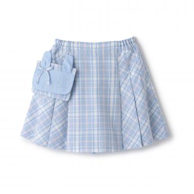 移動ポケット付き プリーツスカート