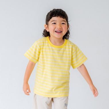 デイリーボーダーカラー半袖Tシャツ