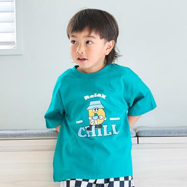 【綿100%】【365D.】OFUZAKEグラフィックワイド半袖Tシャツ