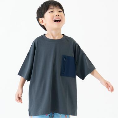 【水陸両用】メッシュポケットビッグ半T
