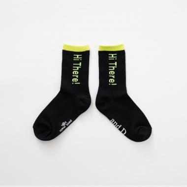 【365D.】バイカラーロゴソックス/靴下