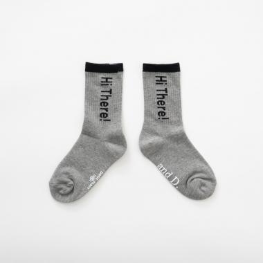 【365D.】バイカラーロゴソックス/靴下