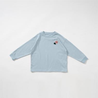 【綿100%】【365D】ワンポイントししゅうロンT