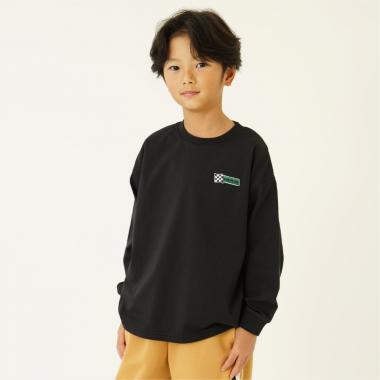 【綿100%】【365D】ワンポイントししゅうロンT