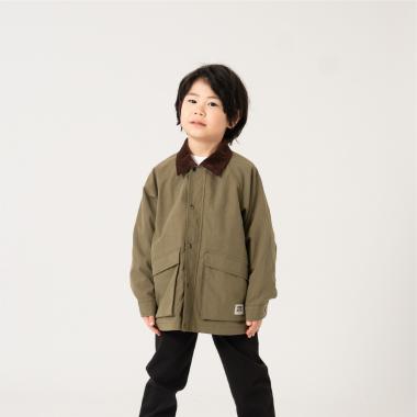 衿コーデュロイジップアップジャケット