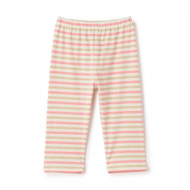 【365D】リブボーダー6分丈レギンス