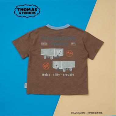 【親子リンク】【きかんしゃトーマス】KIDSリラックスリンガー半袖T