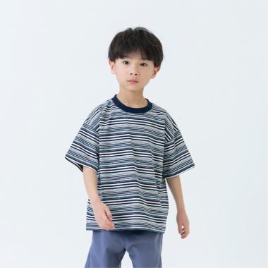 【365D】アソートボーダーワイド半袖T