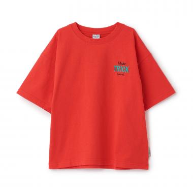 【親子リンク】バックロゴ刺繍ビック半袖TEE