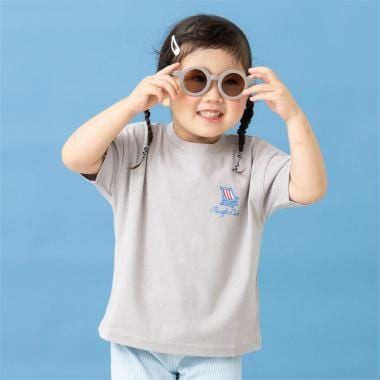 【綿100】【365D.】アソートビーチプリント半袖Tシャツ
