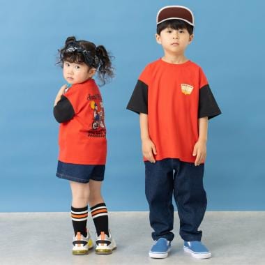 【綿100%】【365D.】アソートドライブプリント半袖Tシャツ