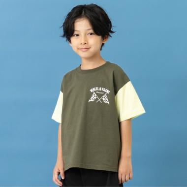 【綿100%】【365D.】アソートドライブプリント半袖Tシャツ