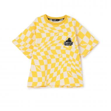 【人気商品再入荷】【直営店で取り扱い無し】歪みチェッカー総柄半袖Tシャツ
