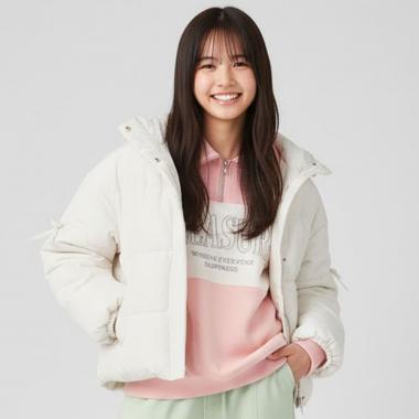 【milky coast】袖りぼん中綿ブルゾン