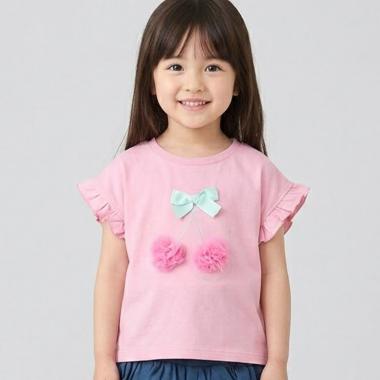 さくらんぼ・いちごモチーフTシャツ