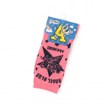 【エンジェルブルー】星柄ナカムラくんソックス