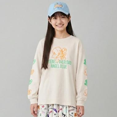 【エンジェルブルー】ナカムラ袖プリントTシャツ