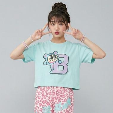 【エンジェルブルー】レタードTシャツ