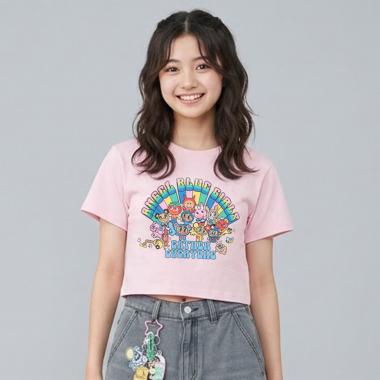 【エンジェルブルー】レインボーオールスターTシャツ