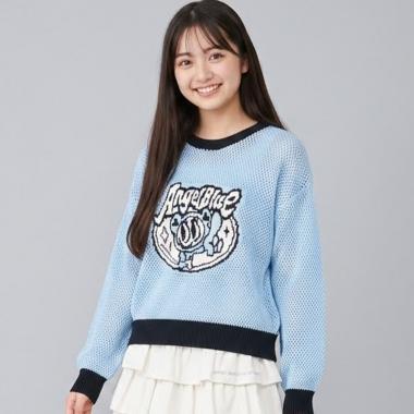 【エンジェルブルー】ナカムラくんメッシュニット
