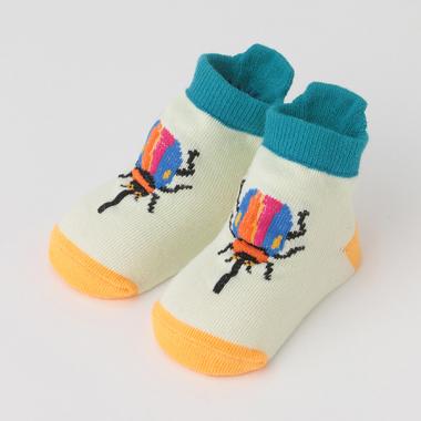 昆虫柄ベビーソックス【日本製】