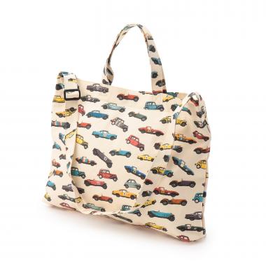 クラシックカー総柄レッスンバッグ