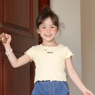 チビ刺しゅうテレコミニミニTシャツ