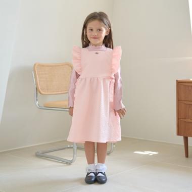 【オケージョン】フリルエプロンワンピース【子供服】【キッズ】【女の子】