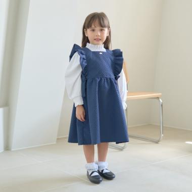 【オケージョン】フリルエプロンワンピース【子供服】【キッズ】【女の子】