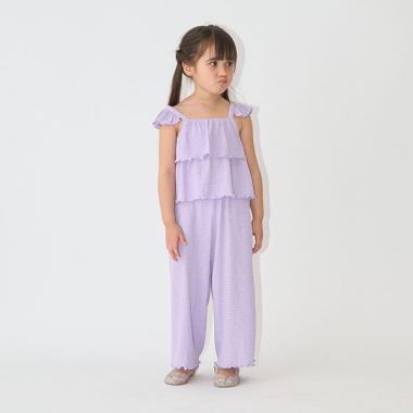 キャミ&ロングワイドパンツセットアップ