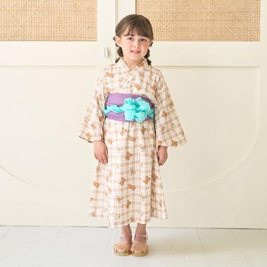 【浴衣】すぽっと着やすい♪ 柄アソート・ワンピースタイプ(帯2枚セット)