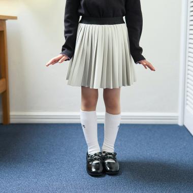 【やわらか合皮】プリーツスカート(インパン付き)
