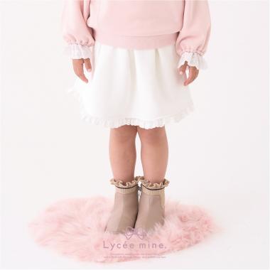 【Lycee mine バレエシリーズ】【セットアップ可】タックプリーツスカート(インパン付き)