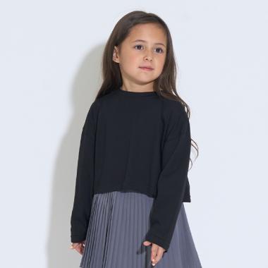 ミニ丈シアー長袖Tシャツ&キャミセット