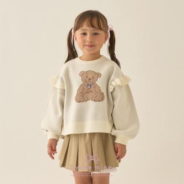 【Lycee mine バレエシリーズ】【マシュマロみたいな着心地】【マシンウォッシャブル】ベアジャガードセーター