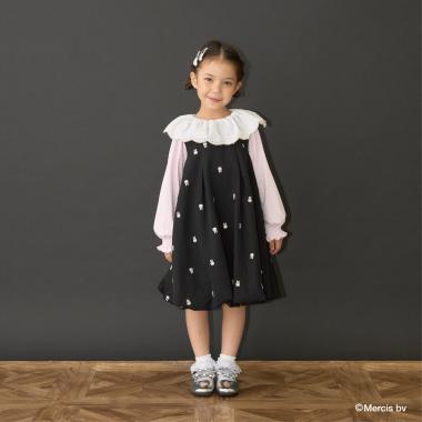 【Miffy】刺しゅう総柄バルーンワンピース