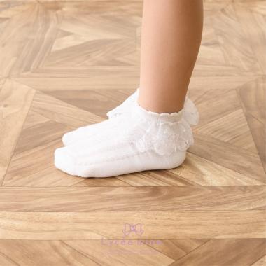 【Lycee mine バレエシリーズ】ふりふりレース付きソックス