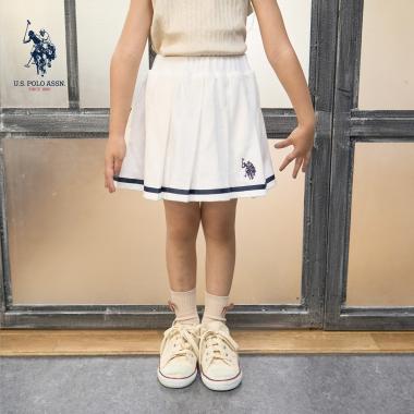 【U.S.POLO ASSN.】スウェットプリーツスカート(インパン付き)