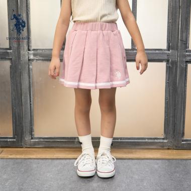 【U.S.POLO ASSN.】スウェットプリーツスカート(インパン付き)