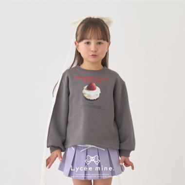 【Lycee mine バレエシリーズ】【裏起毛】ケーキ転写プリントスウェット
