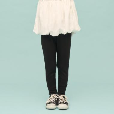 裾レースフリル9分丈レギンス