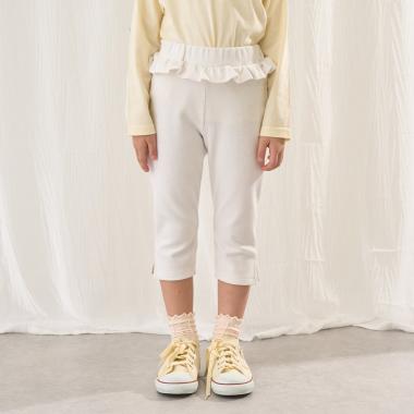 【ともパン】サイドスリット7分丈カプリパンツ