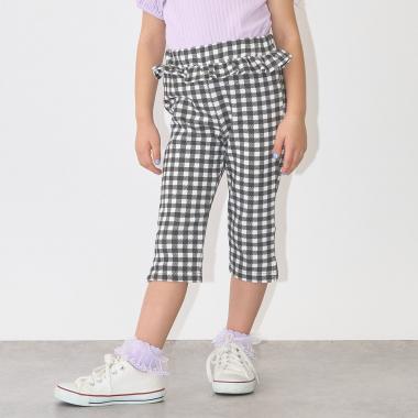 【ともパン】サイドスリット7分丈カプリパンツ