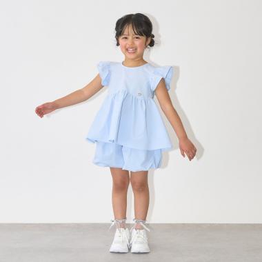 【セットアップ】なみなみペプラムブラウス・バルーンパンツセット