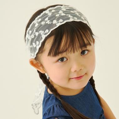 レースヘアスカーフ