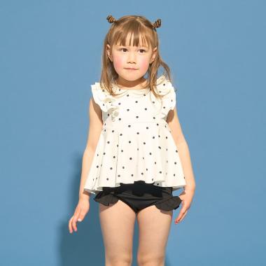 【SWIM】【UVカット】カラバリ豊富セパレート水着（スクール対応あり)