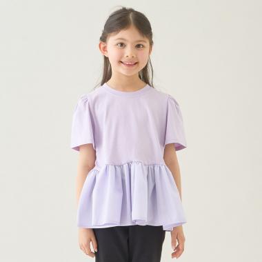 【ムテキＴ】【防汚・UV・接触冷感・型崩れしない】ペプラムＴシャツ