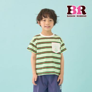 【サーティワン アイスクリーム】【UV・接触冷感・型崩れしない】【シャーベットT】アソートプリントボーダーTシャツ